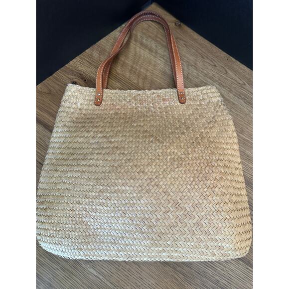 Kate Spade Novelty Reyna Cape Cod Straw Lobster Woven Tote - Picture 4 of 9